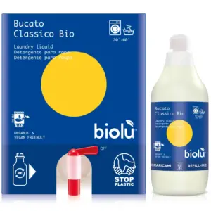 BIOLÙ <br> DETERSIVO PER BUCATO <br> CLASSICO BIO <br> COD: DB20 <br> 6,25 € / kg
