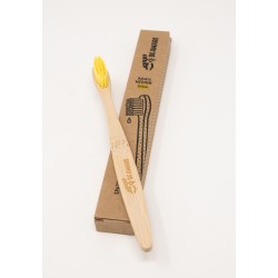 SPAZZOLINO IN BAMBÙ MEDIO <br> GIALLO <br> COD: IGO6 <br> 2.70 €