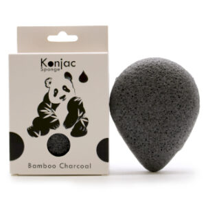SPUGNA KONJAC A GOCCIA <br> ANTIBATTERICA <br> CARBONE DI BAMBÙ <br> COD: BAGAW2  € 3.60