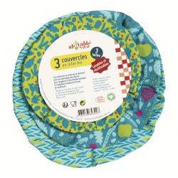 COPERCHI IN COTONE BIOLOGICO <br> MEDIUM COLORATO - SET DA 3 <br> COD: CAN1 <br> 9.20 €