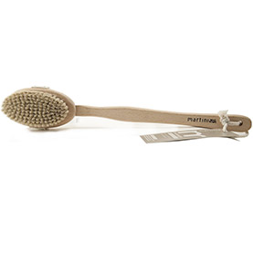 SPAZZOLA MASSAGGIO <br> BAMBÙ E SETOLE NATURALI <br> COD: BAG12 <br> 16.00 €