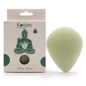 SPUGNA KONJAC A GOCCIA <br> ALOE VERA <br> GUARIGIONE <br> COD: BAGAW5  € 3.60