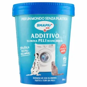 ADDITIVO ELIMINA PELI <br> BARATTOLO 500 G <br>COD: ADBMS1 <br> 5.50 €